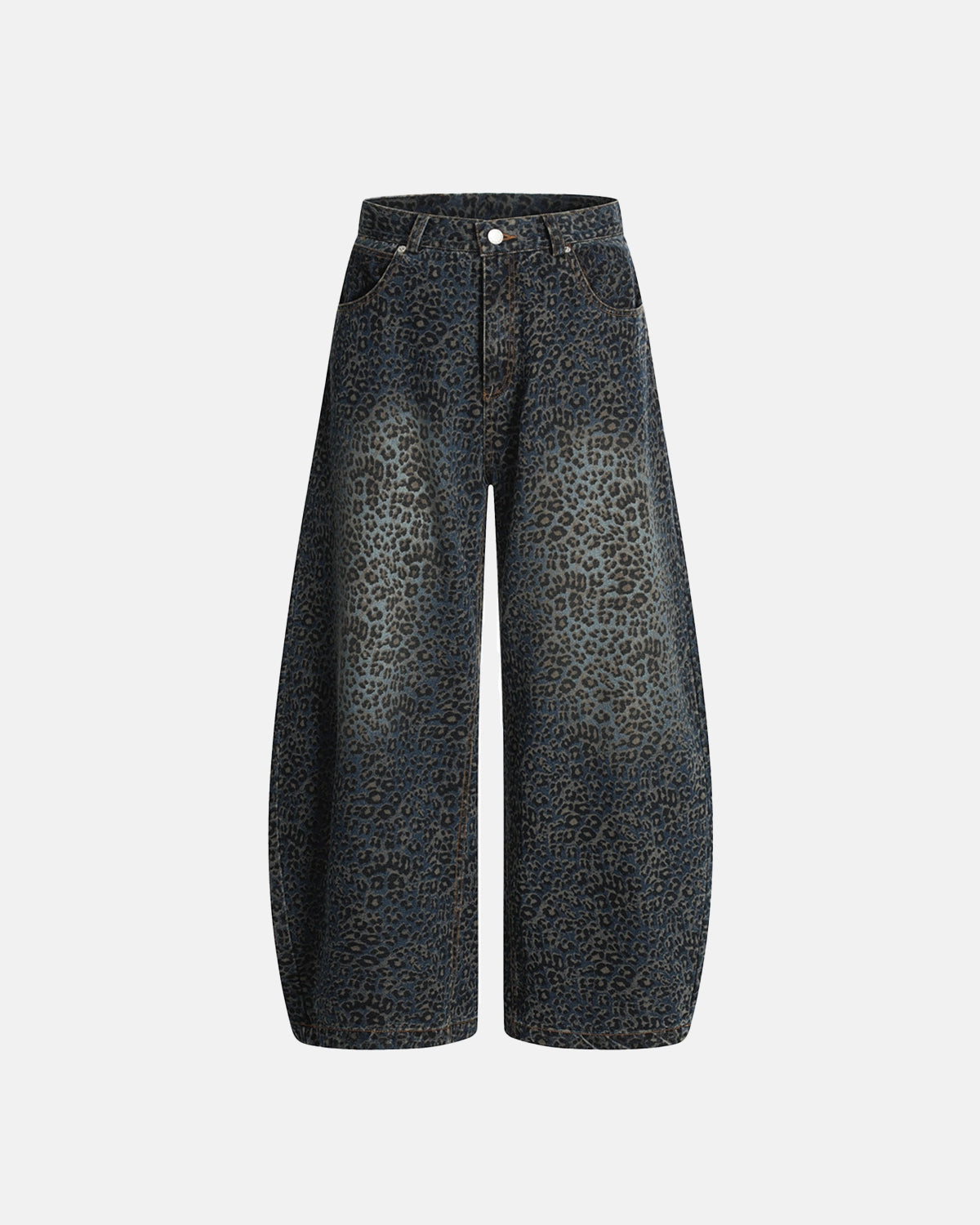 Vintage Leopard Print Barrel Jeans | Inflation Streetwear – INFLATION