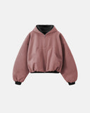 Plush Lining Cropped Hooded Jacket | Inflation Streetwear