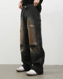 Vintage Ripped Baggy Jeans | Inflation Streetwear