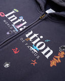 Graphic Acid Washed Zip Up Hoodies | Inflation Streetwear