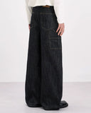 Dark Indigo Baggy Barrel Jeans | Inflation Streetwear