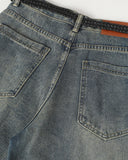 Drawstring Multi-Pocket Cargo Barrel Jeans | Inflation Streetwear