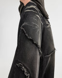 INFLATION Distressed Fringe Jeans