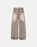 Retro Washed Wide Leg Baggy Jeans | Inflation Streetwear