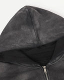 Striped Side Acid Wash Zip Up Jacket | Inflation Streetwear