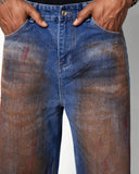 Acid Washed Ripped Baggy Jeans | Inflation Streetwear