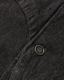 Cropped Asymmetric Button Denim Jacket | Inflation Streetwear