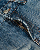 Acid Washed Whisker Textured Barrel Jeans | Inflation Streetwear