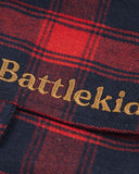 Check Patched Baggy Barrel Jeans | Inflation Streetwear