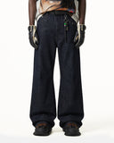 Studded Baggy Bootcut Jeans | Inflation Streetwear