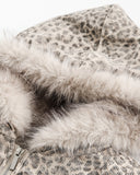 Leopard Faux Fur Lined Bomber Jacket | Inflation Streetwear