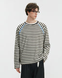 Patchwork Striped Long Sleeve Tees | Inflation Streetwear