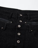 Double Wasit Raw Super Baggy Jeans | Inflation Streetwear
