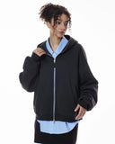 Mock Neck Double Zip Up Hoodies| Inflation Streetwear