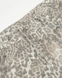 Leopard Pattern Cargo Barrel Pants | INFLATION Streetwear