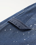 Splash Ink Print Straight Leg Denim Jeans | Inflation Streetwear