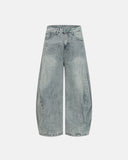 Acid Washed Barrel Denim Jeans | Inflation Streetwear