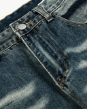 Distressed Faded Wash Barrel Denim Jeans | Inflation Streetwear
