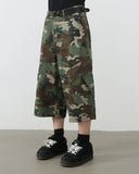 INFLATION Green Camo Longline Shorts