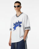 Mesh Patachwork Printing Jersey | Inflation Streetwear