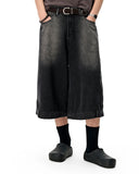 Deconstructed Wide leg Longline Jorts | Inflation Streetwear