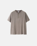 Blank Henley Neck Casual T-Shirt | Inflation Streetwear
