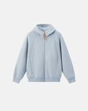 LYCRA® High Collar Comfy  Zip Up Hoodies | Inflation Streetwear