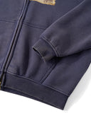 Graphic Distressed Washed Zip Up Hoodies | Infaltion Streetwear