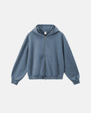 Acid Wash French Terry Zip Up Hoodies | Inflation Streetwear