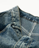 Rhinestone Acid Wash Baggy Jeans | Inflation Streetwear