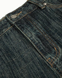 Striped Pattern Straight Leg Jeans | Inflation Streetwear