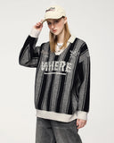 Retro Striped Jacquard Sweaters | Inflation Streetwear