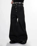 Double Wasit Raw Super Baggy Jeans | Inflation Streetwear