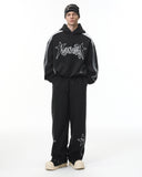 Stitching Spray-Painted Graffiti Sweatpant | Inflation Streetwear