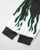 Flame Print Mesh Tees | Inflation Streetwear