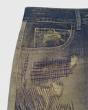 Digital Print Denim Pants | Inflation Streetwear