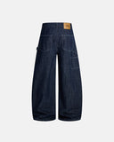 Dark Indigo Baggy Barrel Jeans | Inflation Streetwear