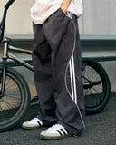 INFLATION Striped Side Wide Leg Track Pants