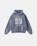 Graffiti Print Washed Fleece hoodie | Inflation Streetwear