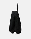 Asymmetric Buckle Denim Overalls Jeans | Inflation Streetwear