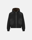 Monkey Wash Denim Leopard Faux Fur Jacket | Inflation Streetwear