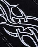 Skeleton Embroidery Baggy Jeans | Inflation Streetwear