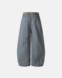 Plaid Double Waist Baggy Track Pants | Inflation Streetwear