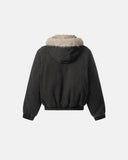 Detachable Hooded Faux Fur Padded Jacket | Inflation Streetwear