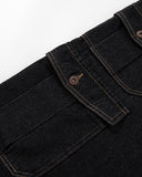 Raw Denim Longline Cargo Jorts | Inflation Streetwear
