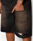 Acid Washed Ripped Jorts | Inflation Streetwear