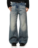 Retro Acid Wash Flared Jeans | Inflation Streetwear