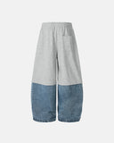 Denim Patchwork Baggy Joggers | Inflation Streetwear