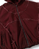 Retro Frayed Hodded Padded Jacket | Inflation Streetwear