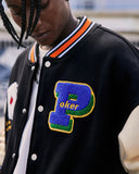Poker Embroidery Varsity Jacket | Inflation Streetwear